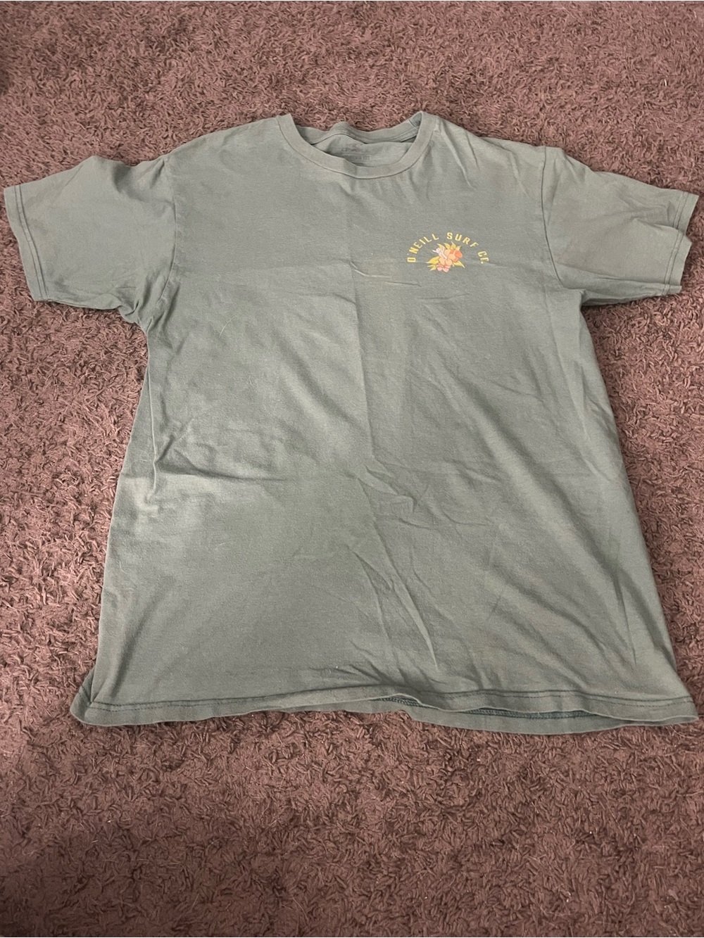 O'Neill Men's Sage Green Surf Logo Short Sleeve Tee